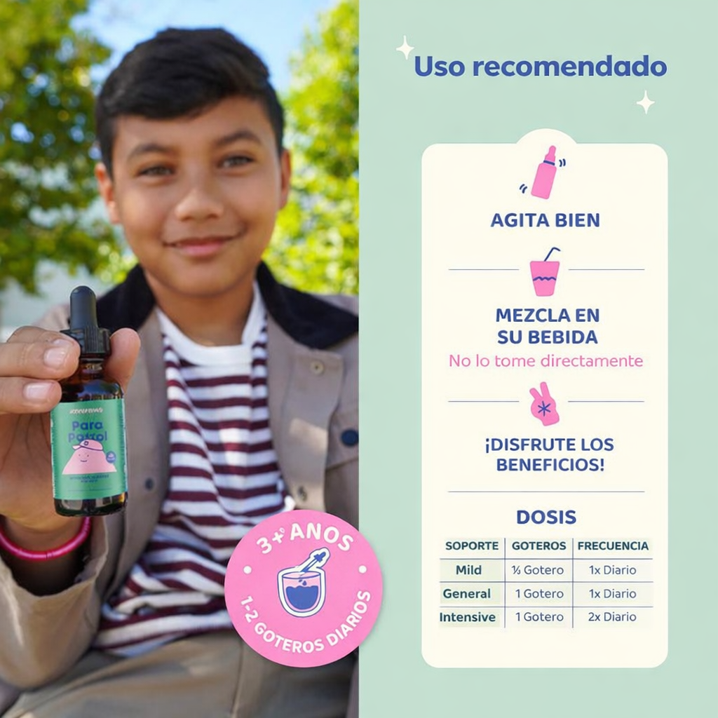 Limpieza Digestiva Líquida Natural para Niños – Apoyo Suave para el Bienestar Intestinal